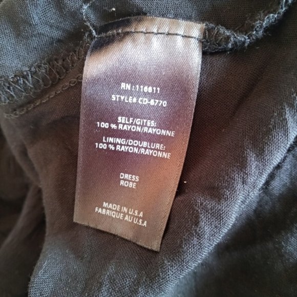 Anthropologie Amadi Rossi tunic dress size small black - Picture 4 of 6